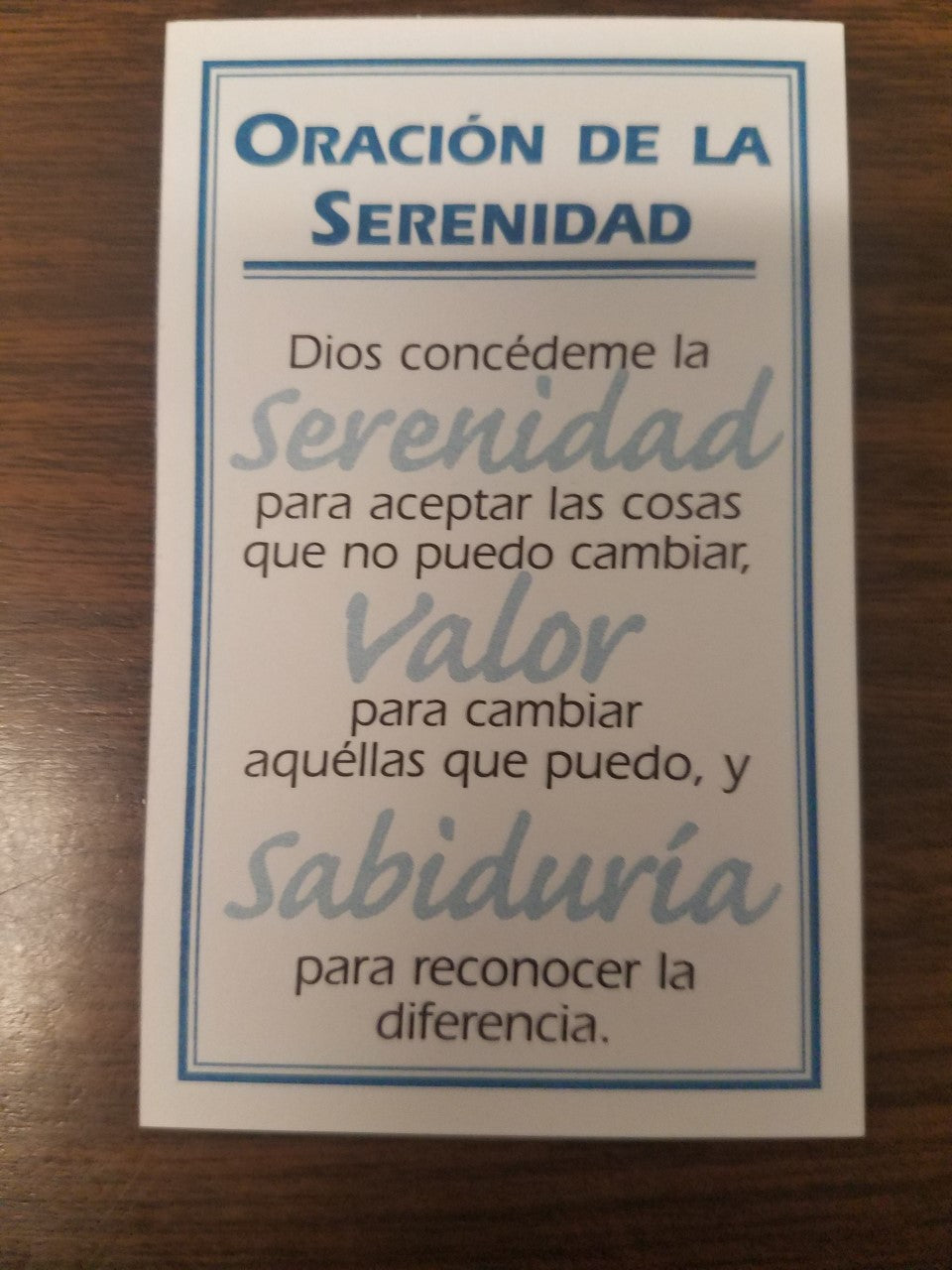 Oracion de la Serenidad