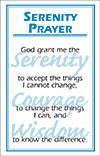Serenity Prayer Card